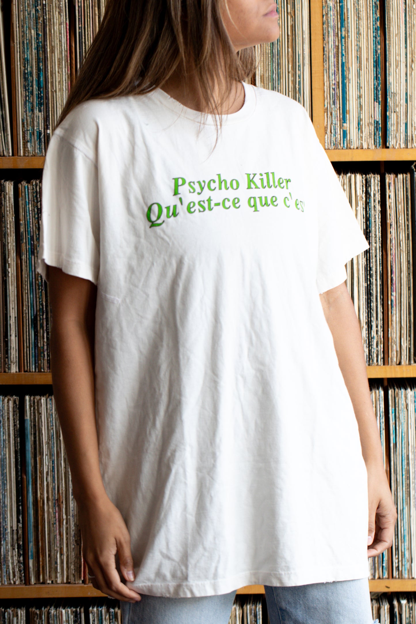 Talking Heads x Miley Cyrus, Psycho Killer T-Shirt Rare!